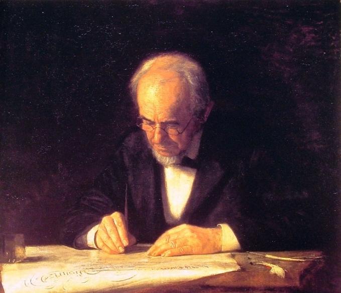 The Writing Master, Portrait of the Artist&#39;s Father