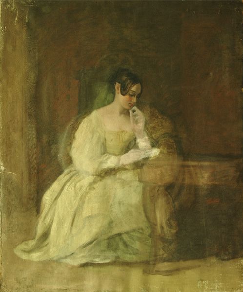 Unfinished Portrait Of A Woman Reading