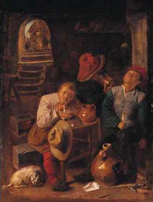 Four Peasants in a Cellar