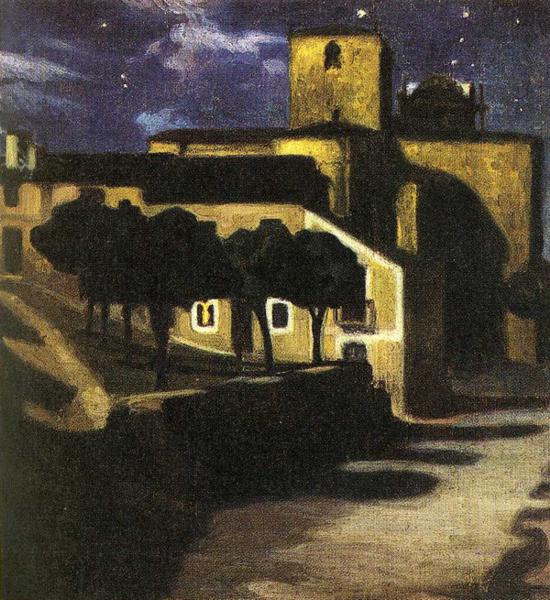 Night Scene In Avila