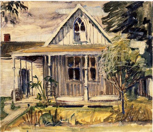 Sketch for House in American Gothic