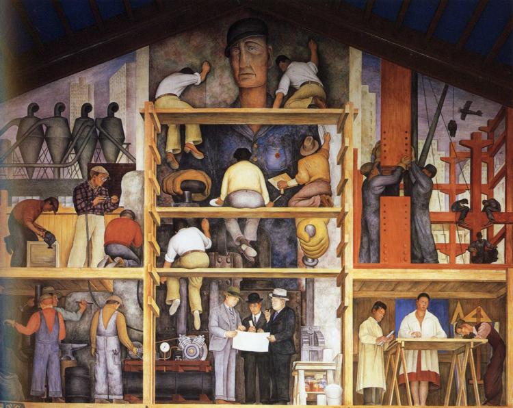 The Making of a Fresco, Showing the Building of a City