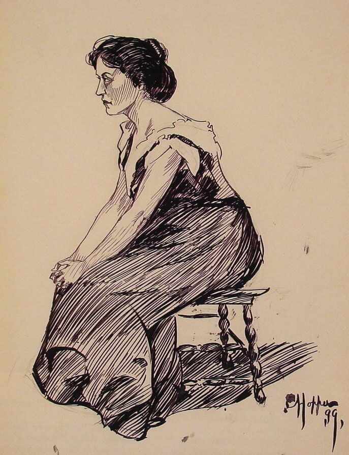 Study of A Seated Woman