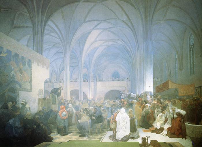 Master Jan Hus Preaching At The Bethlehem Chapel