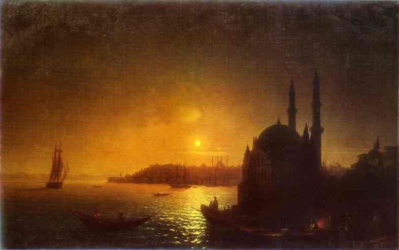View of Constantinople by Moonlight