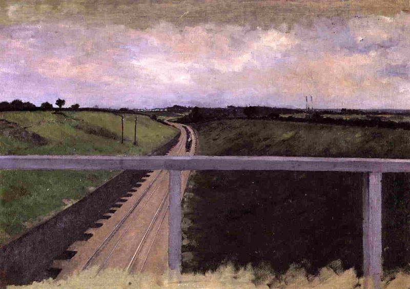 Landscape with Railway Tracks