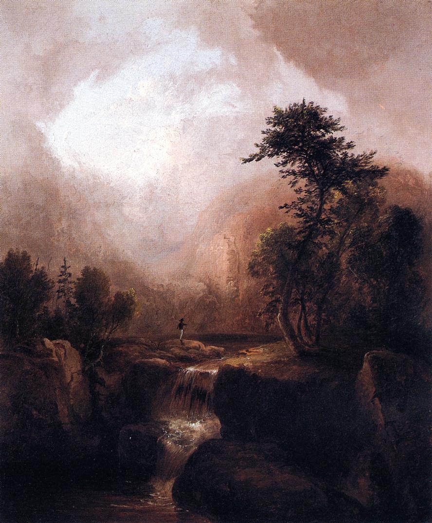 Landscape with Waterfall