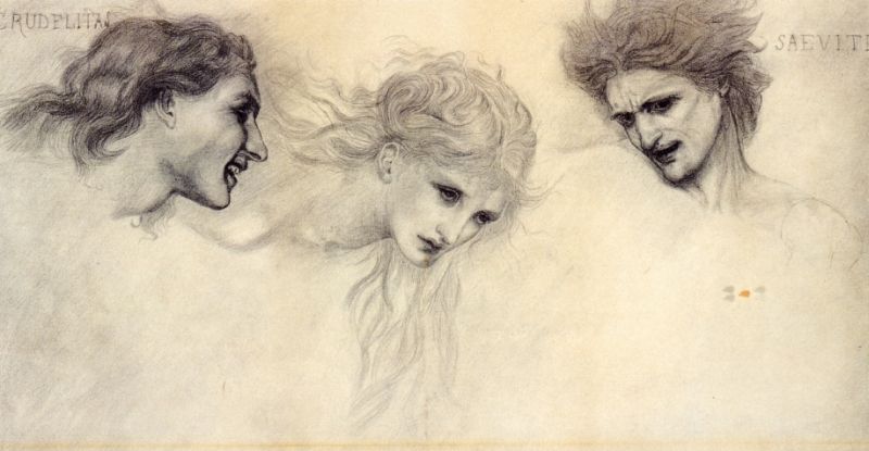 Head Study for &#39;The Masque of Cupid&#39;