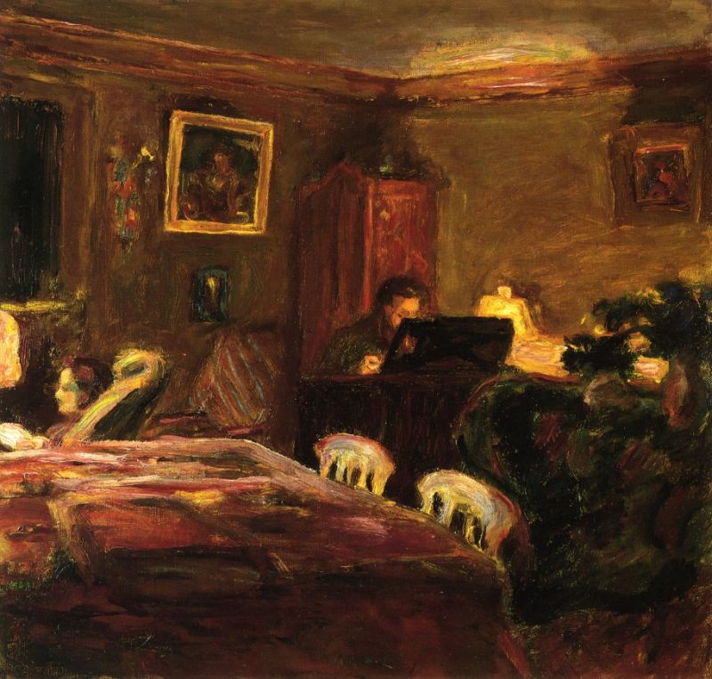 Interior, Claude Terrasse at the Piano