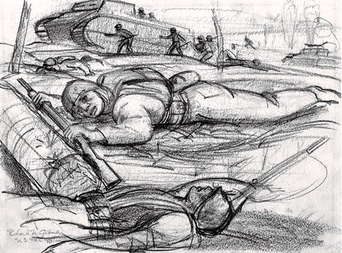 Sketch of Dead Soldiers