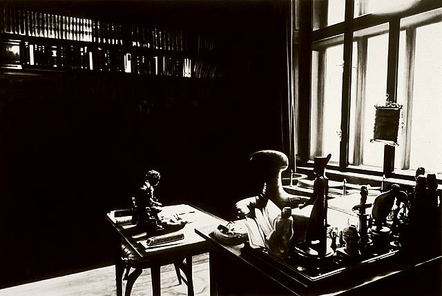 The Freud Cycle: View Of Study Room With Books Desk And Window