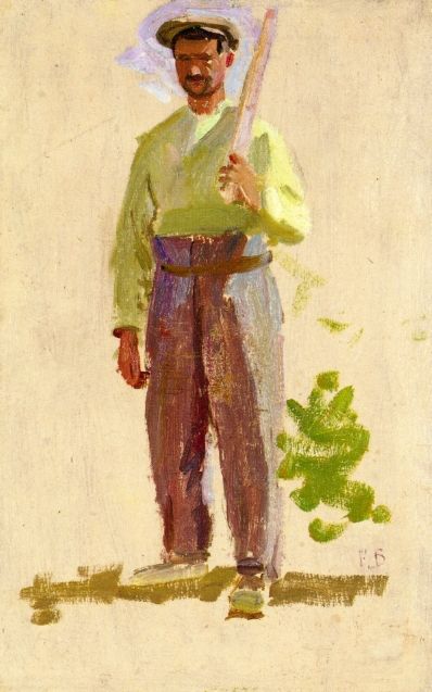 Grape Picker in a Cap