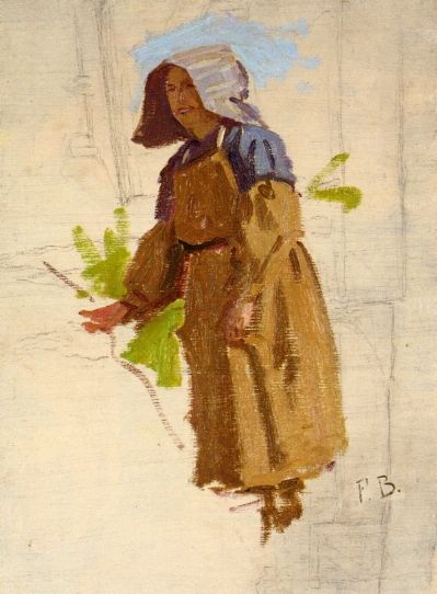 Grape Picker in a Cap