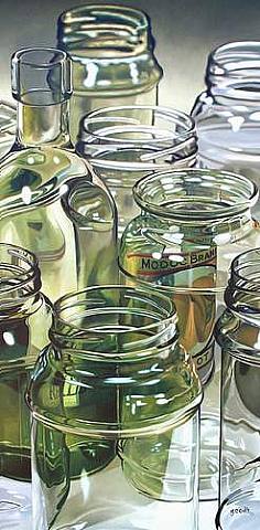 Eight Glass Jars