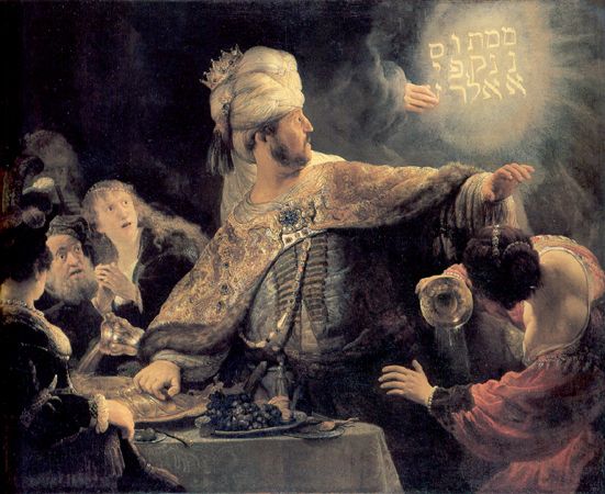 The Feast of Belshazzar, The Writing On The Wall