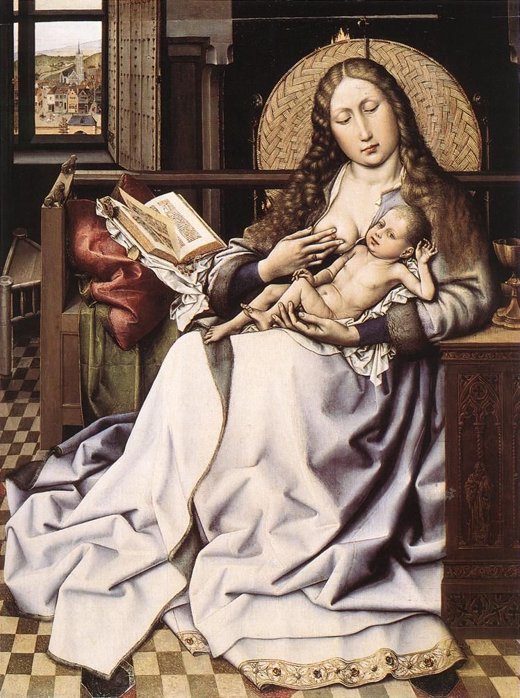 The Virgin and Child Before a Firescreen