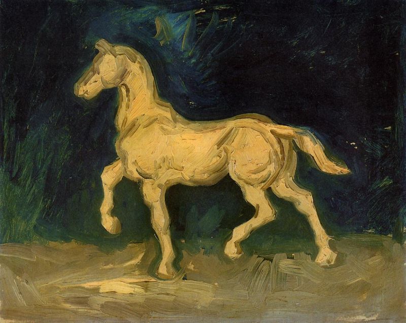 Plaster Statuette of a Horse