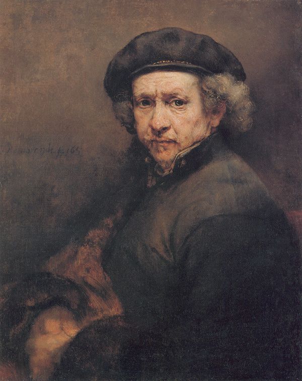 Self Portrait With Beret And Turned Up Collar