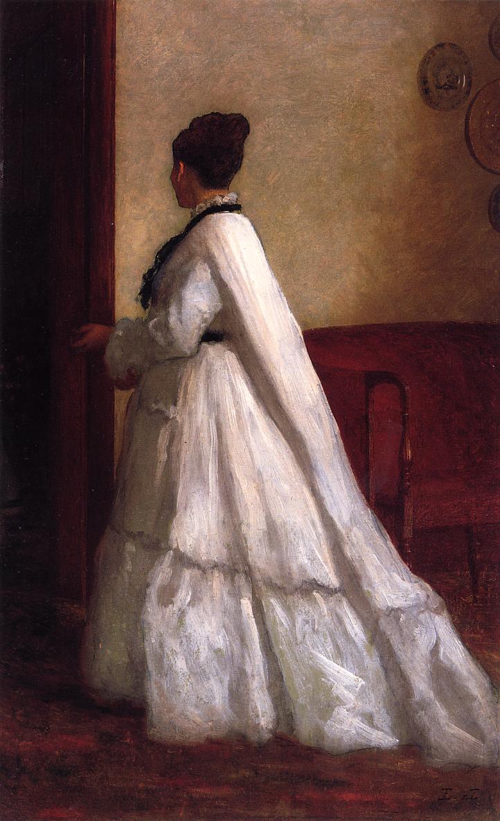 Woman in a White Dress