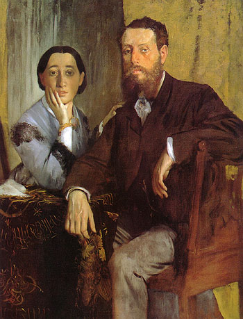 Edgar Degas Edmondo and Therese Morbilli 1865