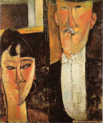 Amedeo Modigliani Bride and Groom c 1915
