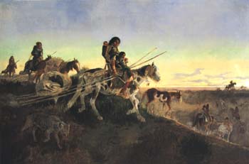 Charles M Russell Seeking New Hunting Grounds 1891