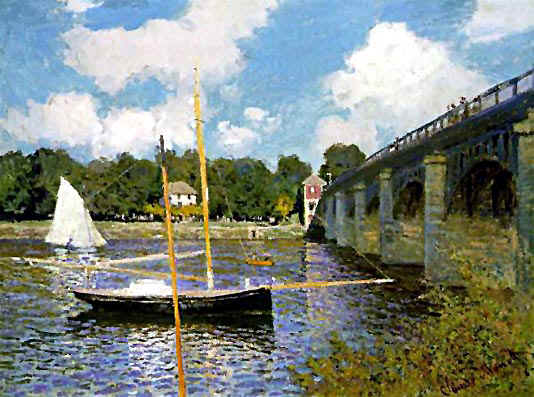 Claude Monet Road Bridge at Argenteuil