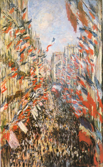 Claude Monet Rue Montorgueil Paris Festival of June 30th 1878