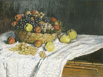 Claude Monet Still Life with Grapes and Apples 1880