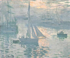 Claude Monet Sunrise (Marine) 1873