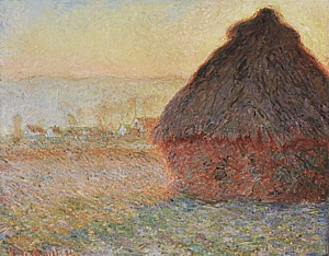 Claude Monet Wheatstack (Sunset), 1890-91