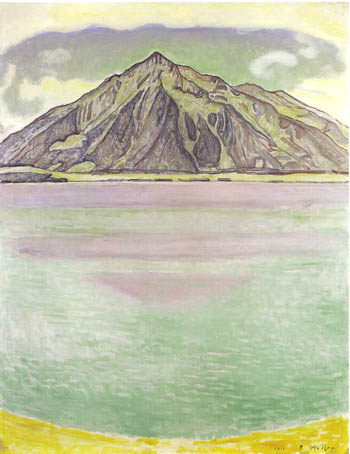 Commissions Gallery Lake Thun with Niesen 1910