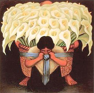 Diego Rivera Calla Lily Vendor El Vendedor de Alcatraces