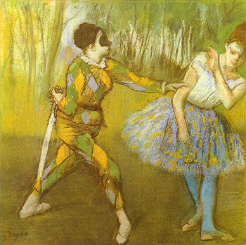 Edgar Degas Harlequin and Colombina 1886