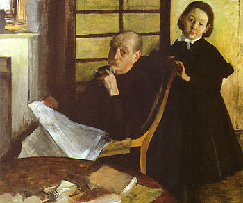 Edgar Degas Henri De Gas and his Niece Luicie De Gas 1876