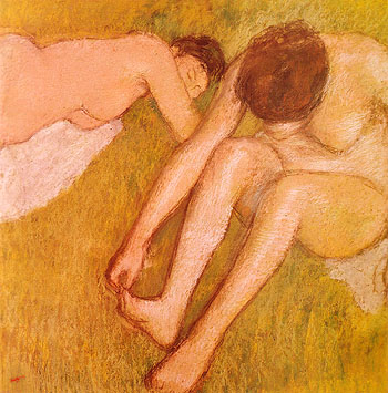 Edgar Degas Two Bathers on the Grass 1896