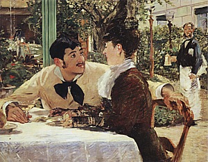 Edouard Manet Couple at Pere Lathuille, 1879