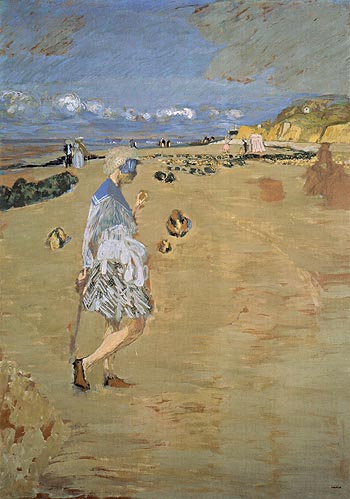 Edouard Vuillard Annette on the Beach at Villerville 1910