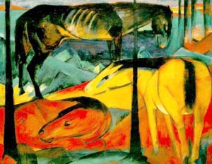 Franz Marc The Three Horses 1912