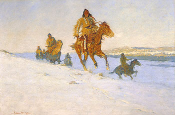 Frederic Remington The Snow Trail 1908