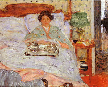 Frederick Carl Frieseke Le Lejeuner au lit 1906