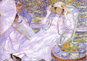 Frederick Carl Frieseke The House of Tea 1914