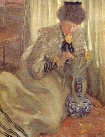 Frederick Carl Frieseke The Yellow Tulip 1902