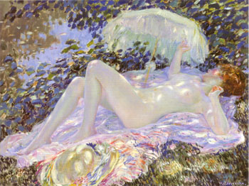 Frederick Carl Frieseke Venus in the Sunlight 1913