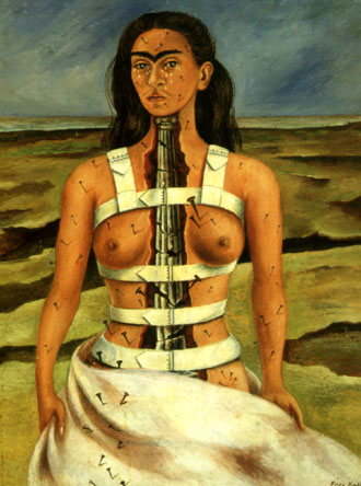 Frida Kahlo The Broken Column 1944