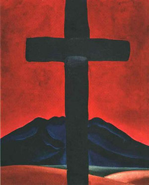 Georgia OKeeffe Cross with Red Sky 1929