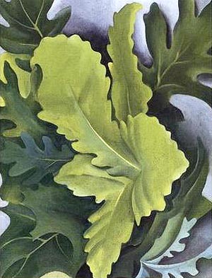 Georgia OKeeffe Green Oak Leaves