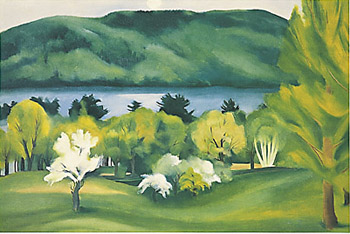 Georgia OKeeffe Lake George Early Moonrise, Spring 1930