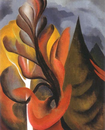 Georgia OKeeffe Maple and Cedar Lake George 1922