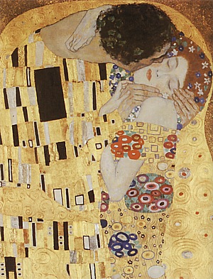 Gustav Klimt Kiss Detail, 1907/1908